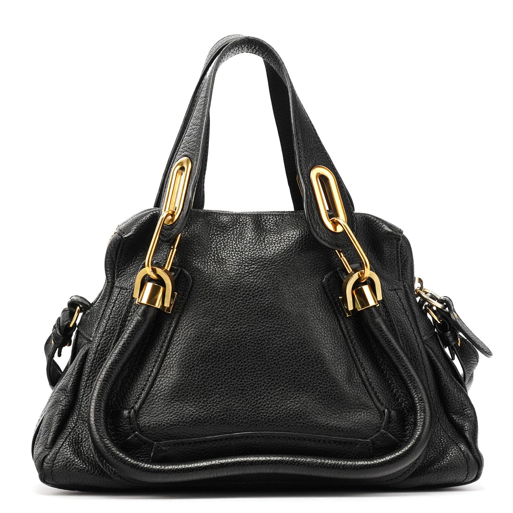 Black Leather Paraty 2-Way Bag