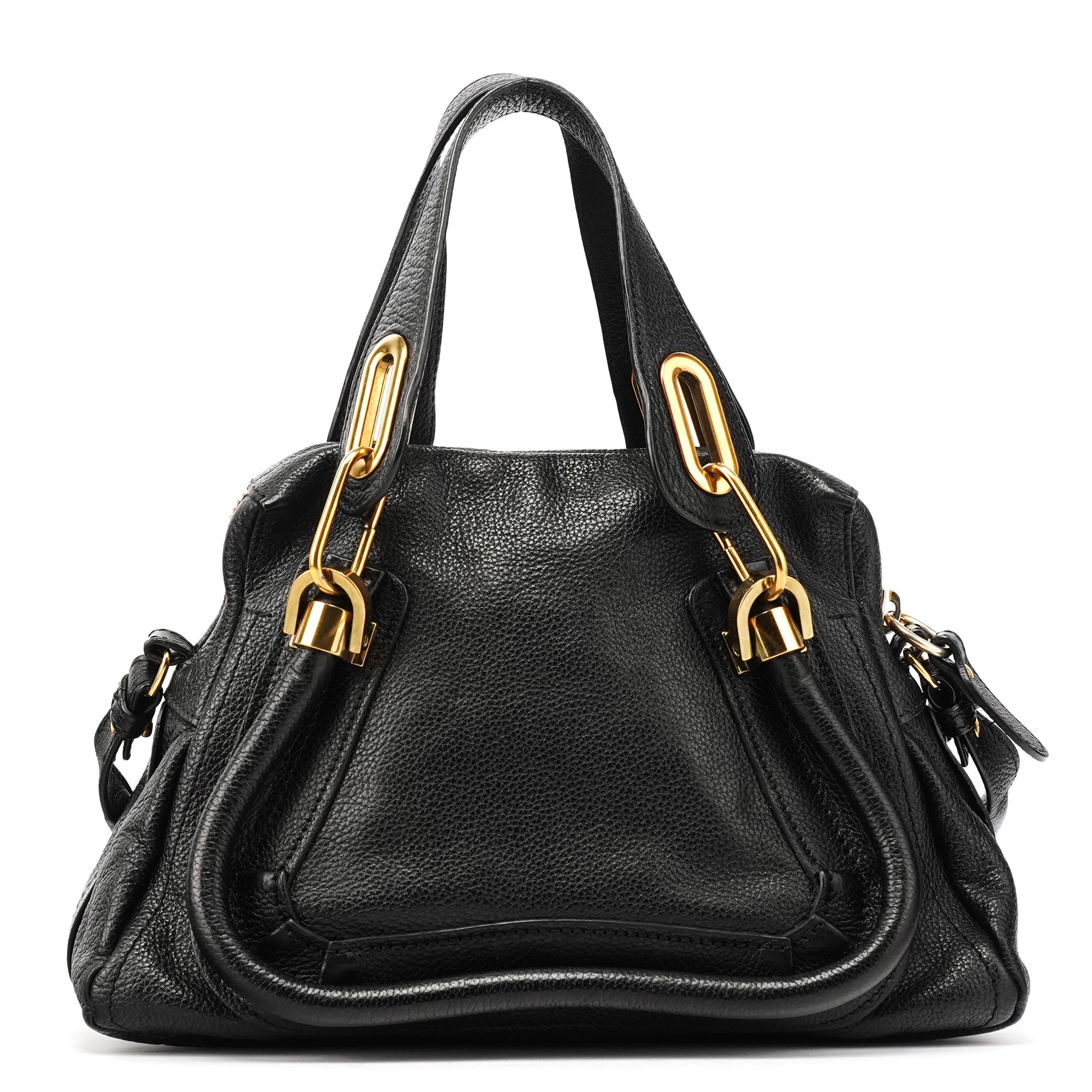 Black Leather Paraty 2-Way Bag
