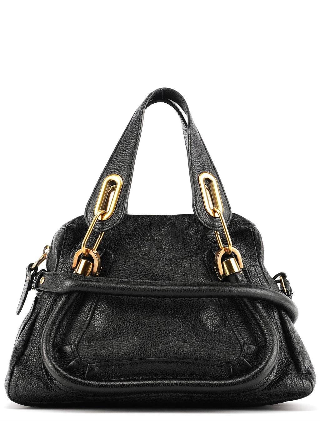 Black Leather Paraty 2-Way Bag