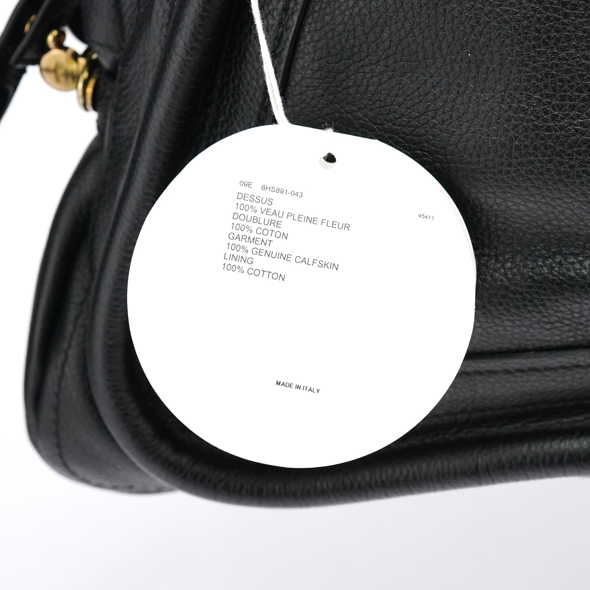 Black Leather Paraty 2-Way Bag