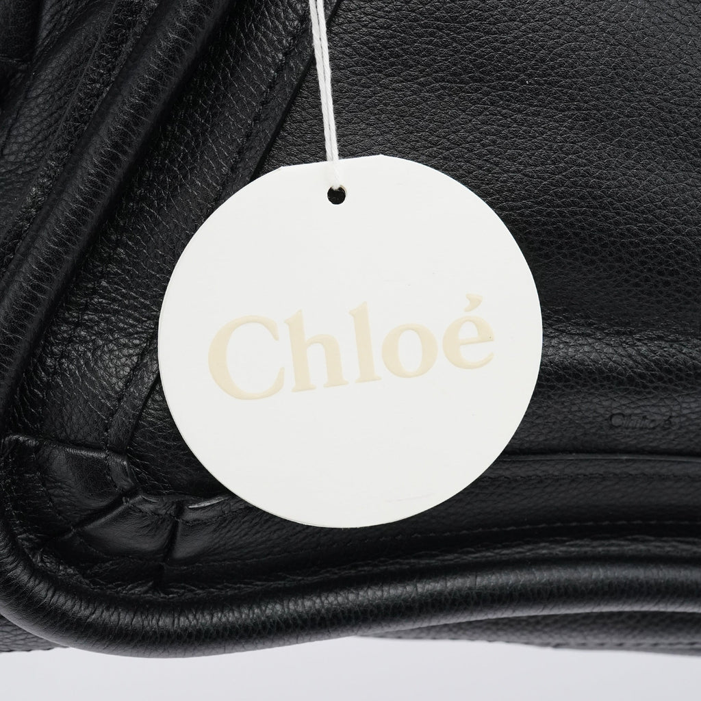 Black Leather Paraty 2-Way Bag
