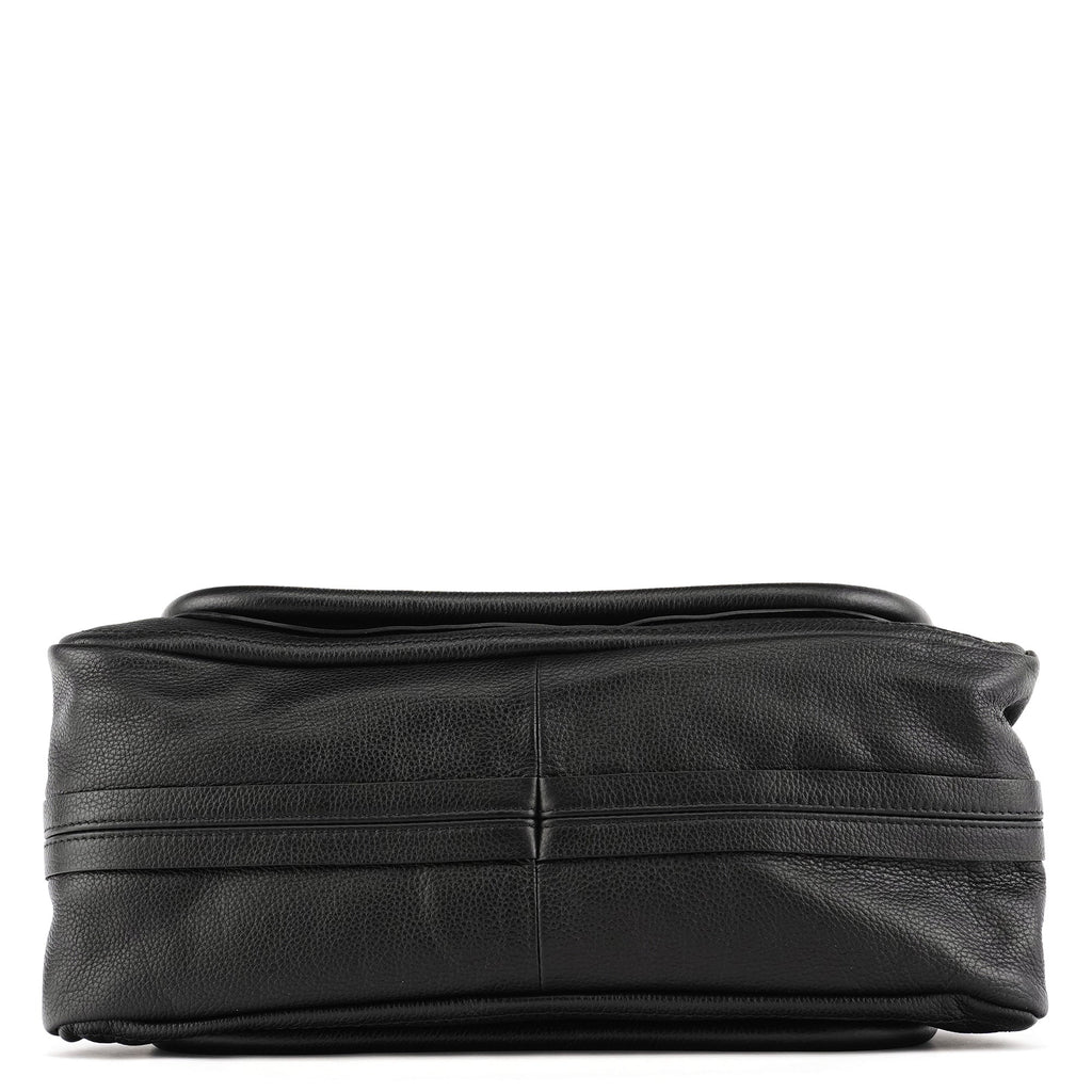 Black Leather Paraty 2-Way Bag
