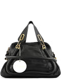 Black Leather Paraty 2-Way Bag