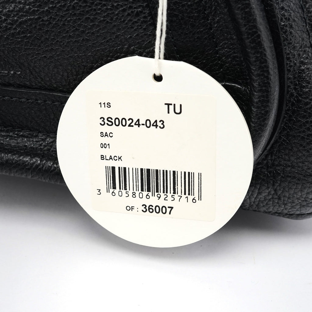 Black Leather Paraty 2-Way Bag