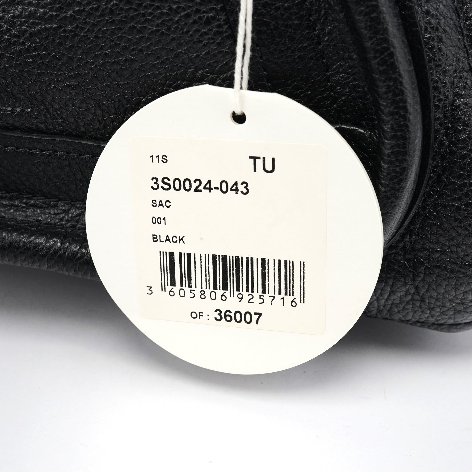 Black Leather Paraty 2-Way Bag