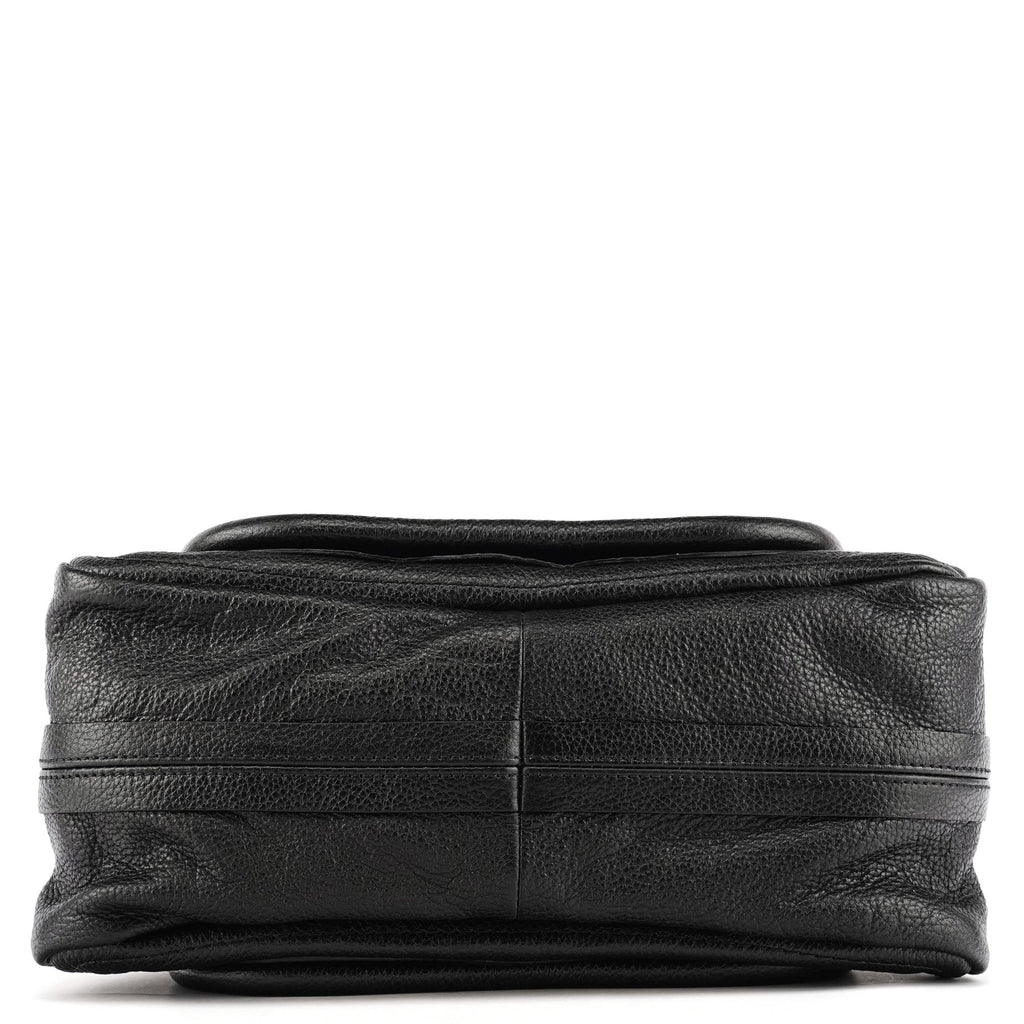 Black Leather Paraty 2-Way Bag