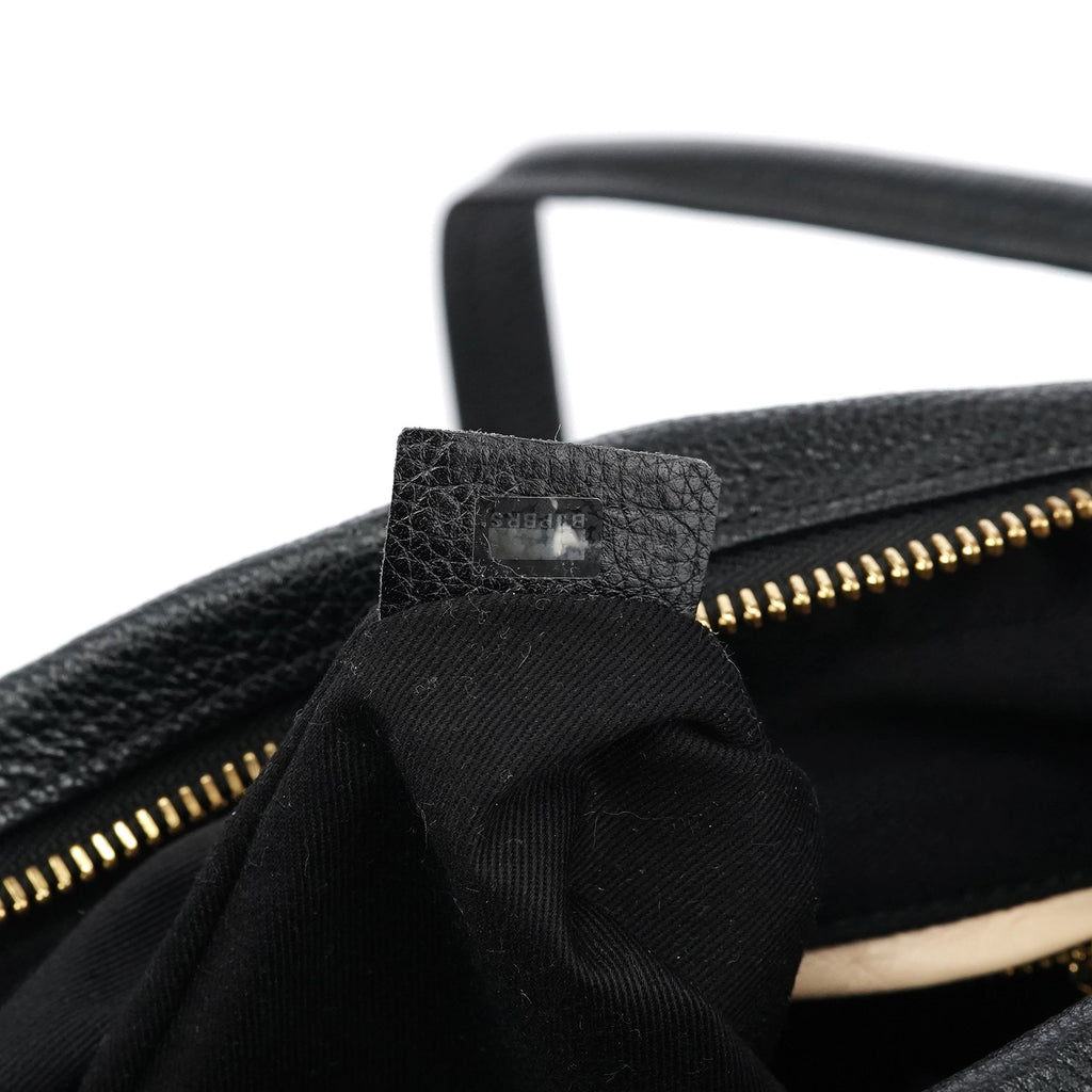 Black Leather Paraty 2-Way Bag