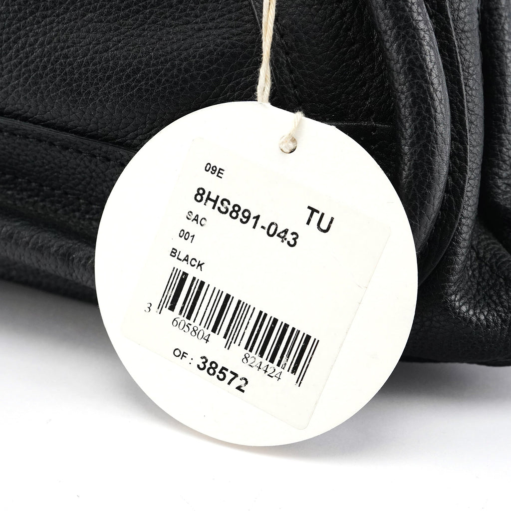 Black Leather Paraty 2-Way Bag