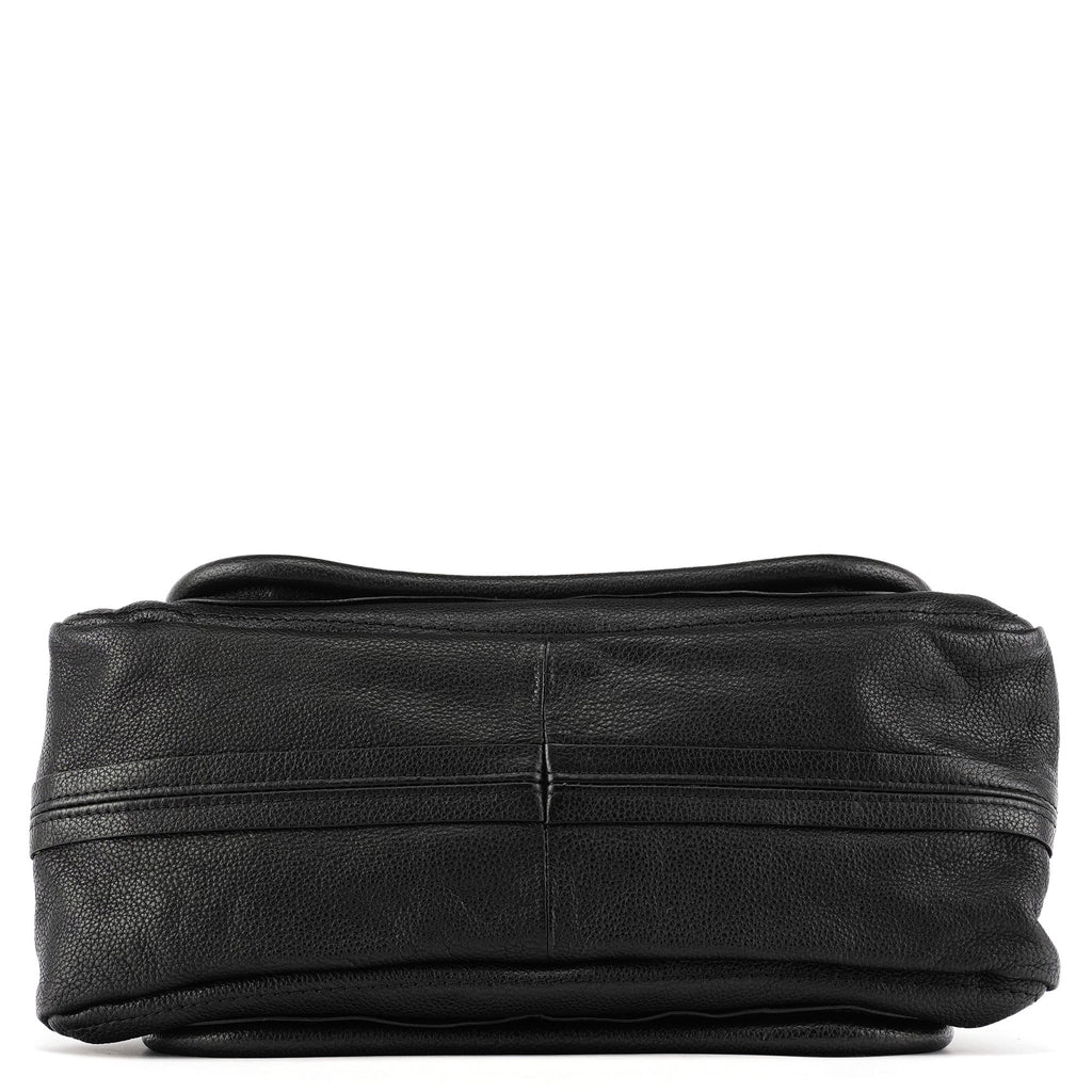 Black Leather Paraty 2-Way Bag