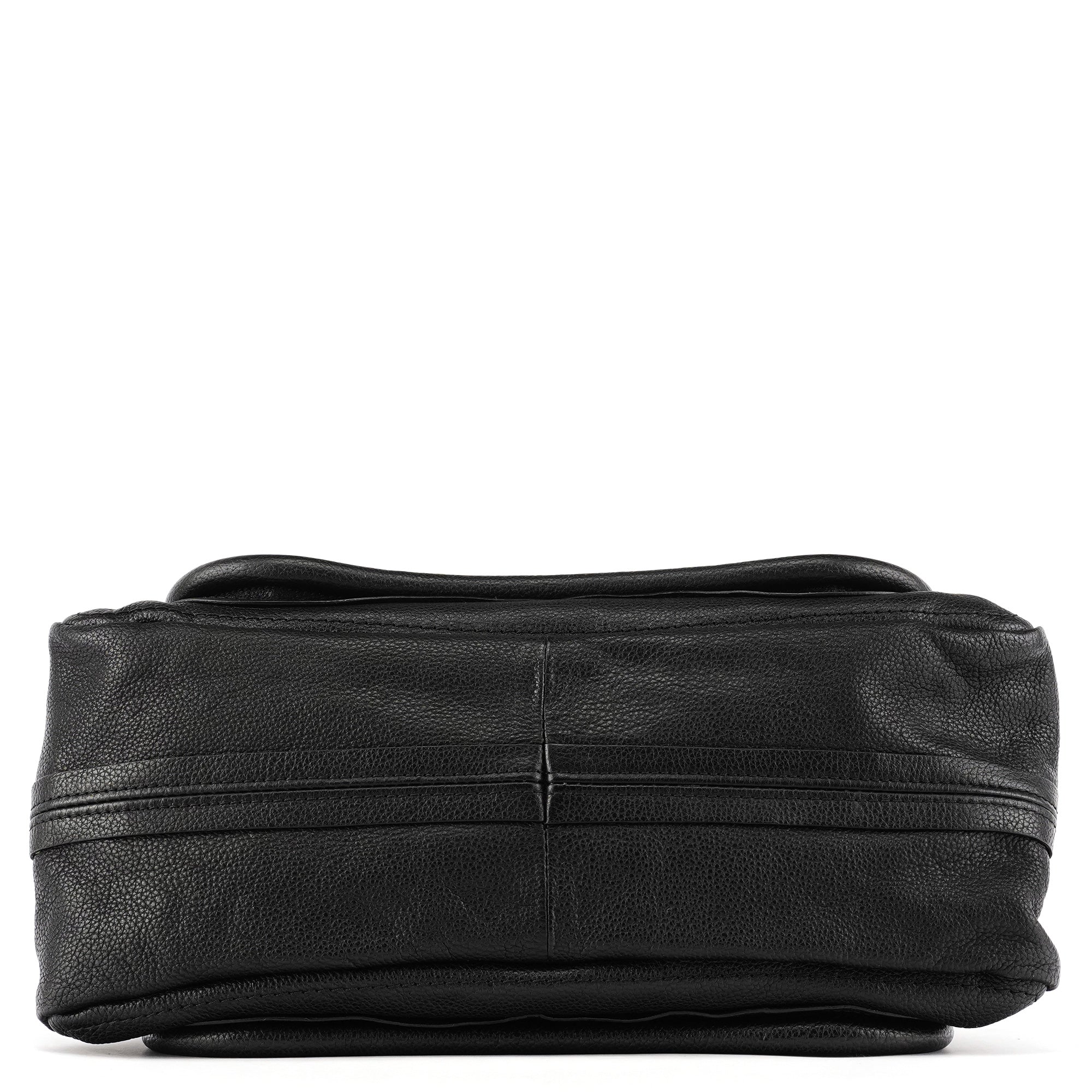 Black Leather Paraty 2-Way Bag