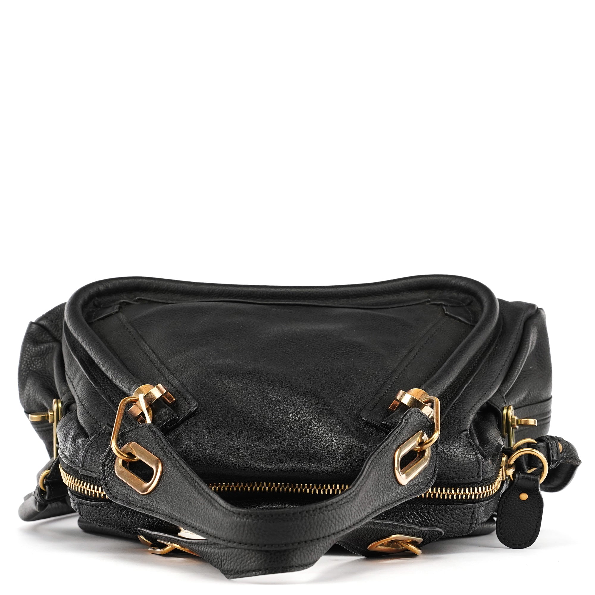 Black Leather Paraty 2-Way Bag