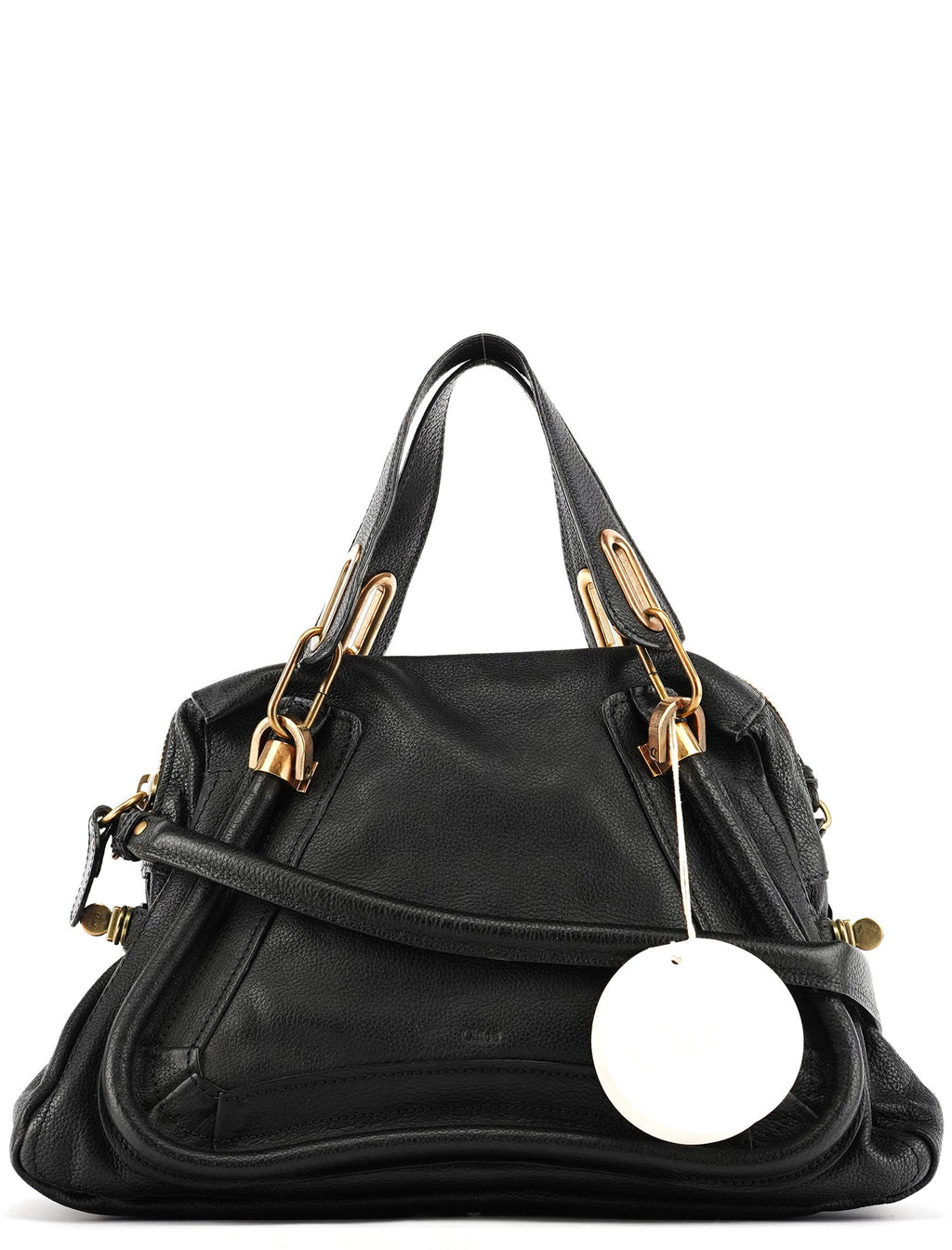 Black Leather Paraty 2-Way Bag