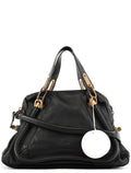 Black Leather Paraty 2-Way Bag