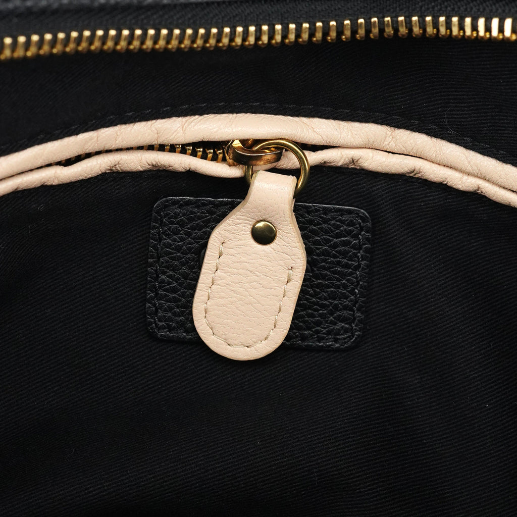 Black Leather Paraty 2-Way Bag