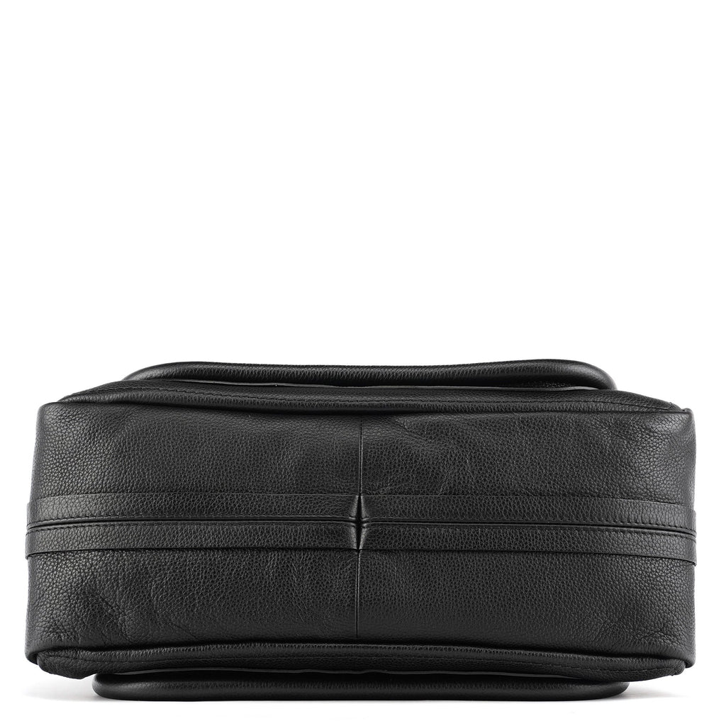 Black Leather Paraty 2-Way Bag