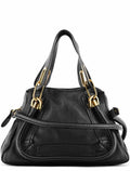 Black Leather Paraty 2-Way Bag