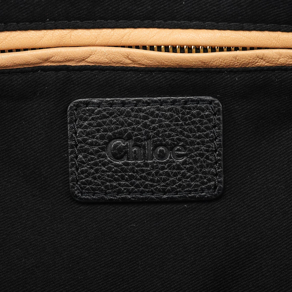 Black Leather Paraty 2-Way Bag