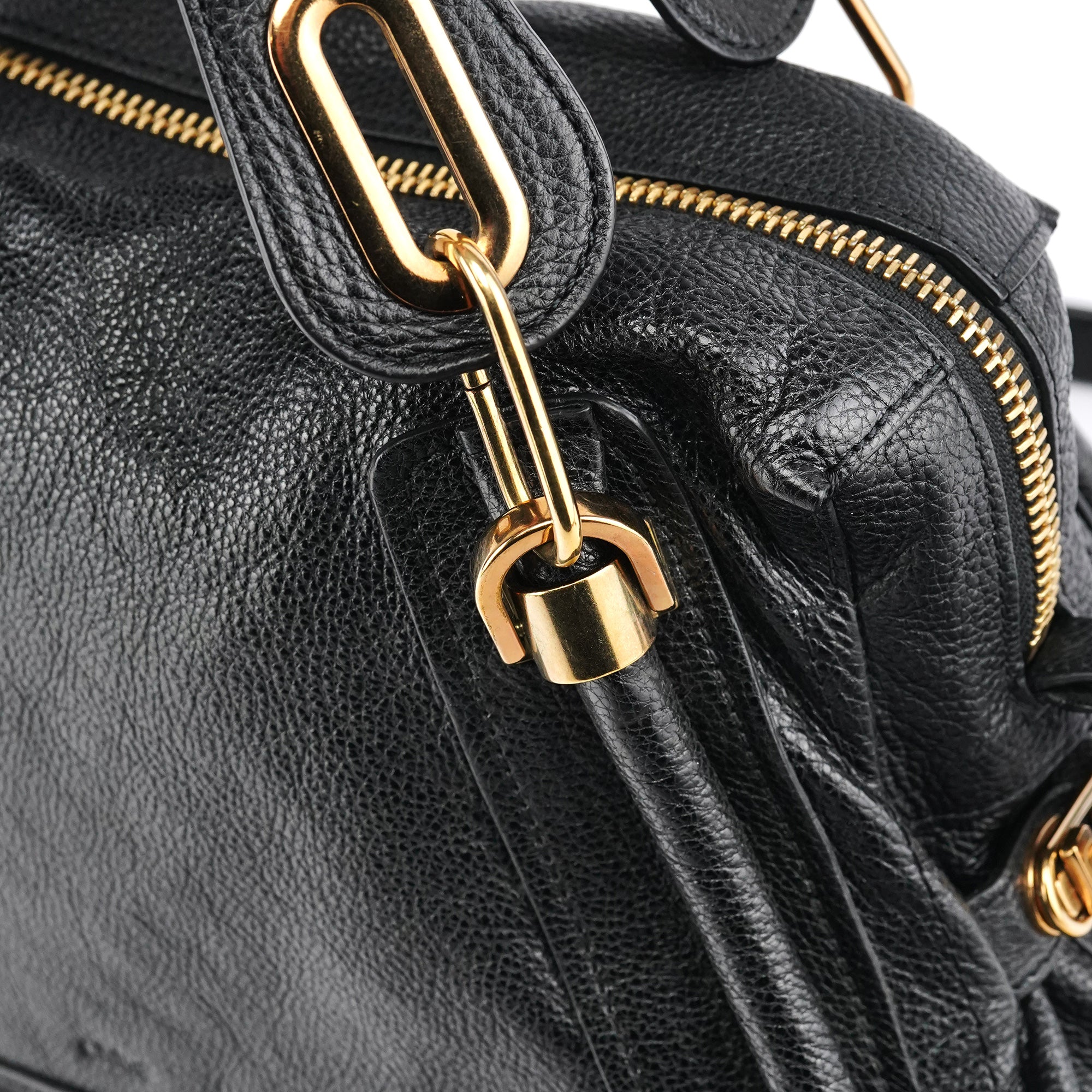 Black Leather Paraty 2-Way Bag