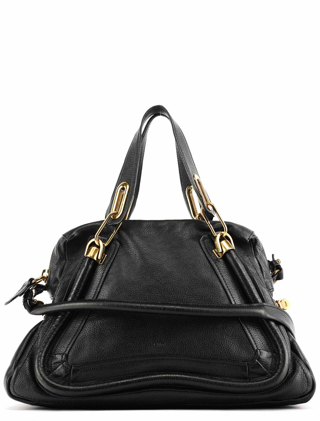 Black Leather Paraty 2-Way Bag