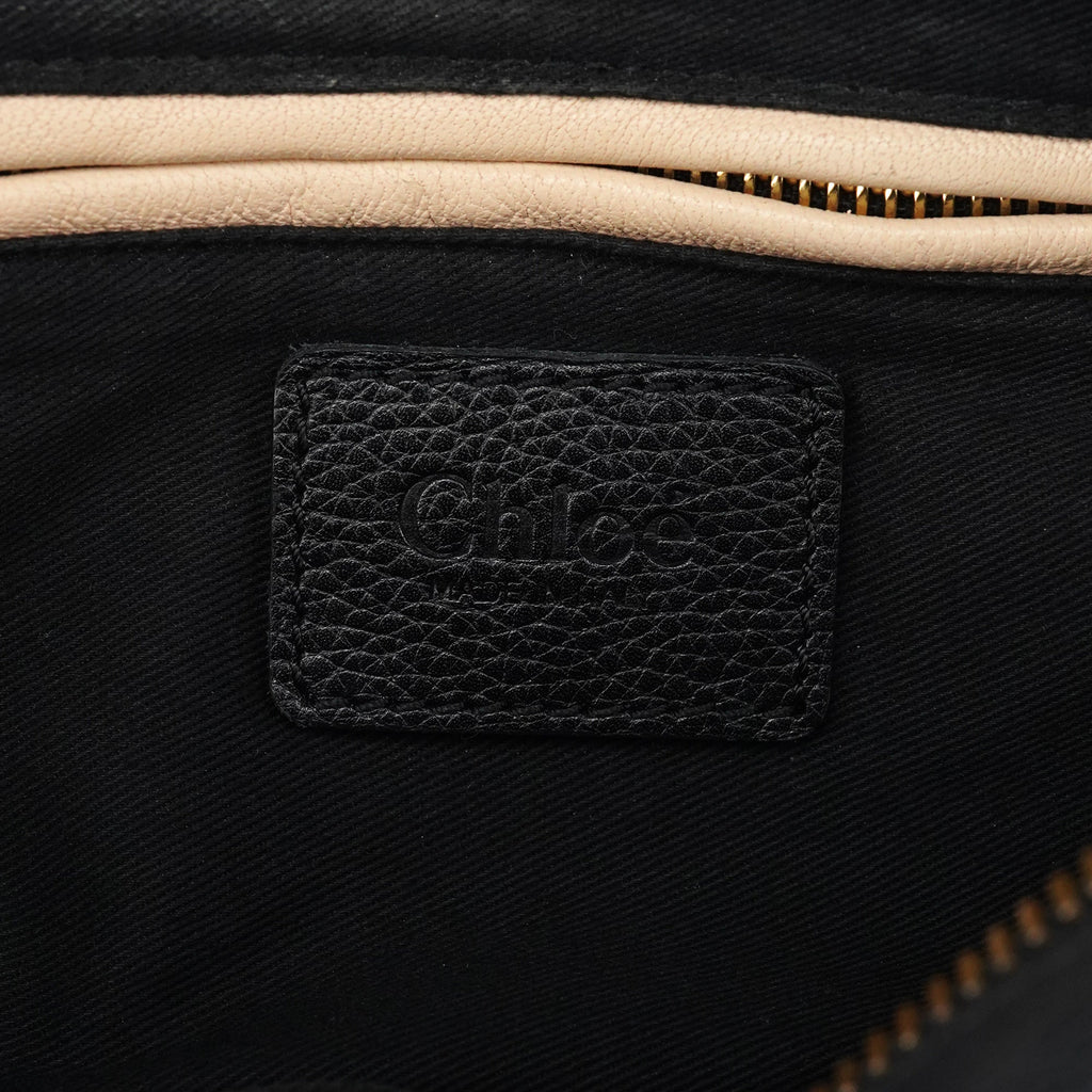 Black Leather Paraty 2-Way Bag