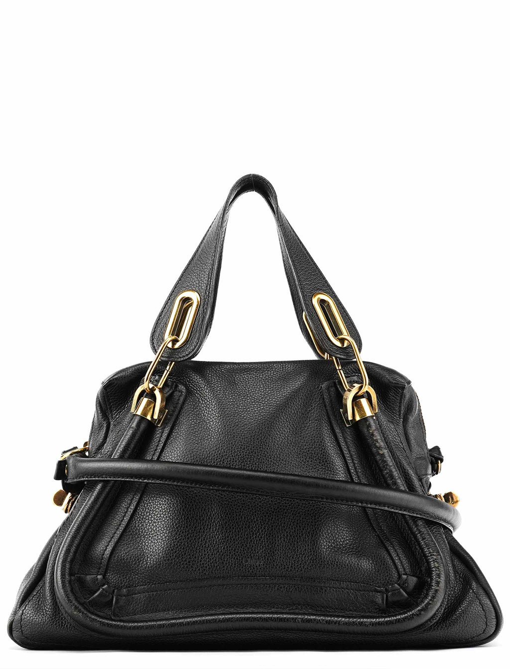 Black Leather Paraty 2-Way Bag