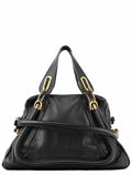 Black Leather Paraty 2-Way Bag
