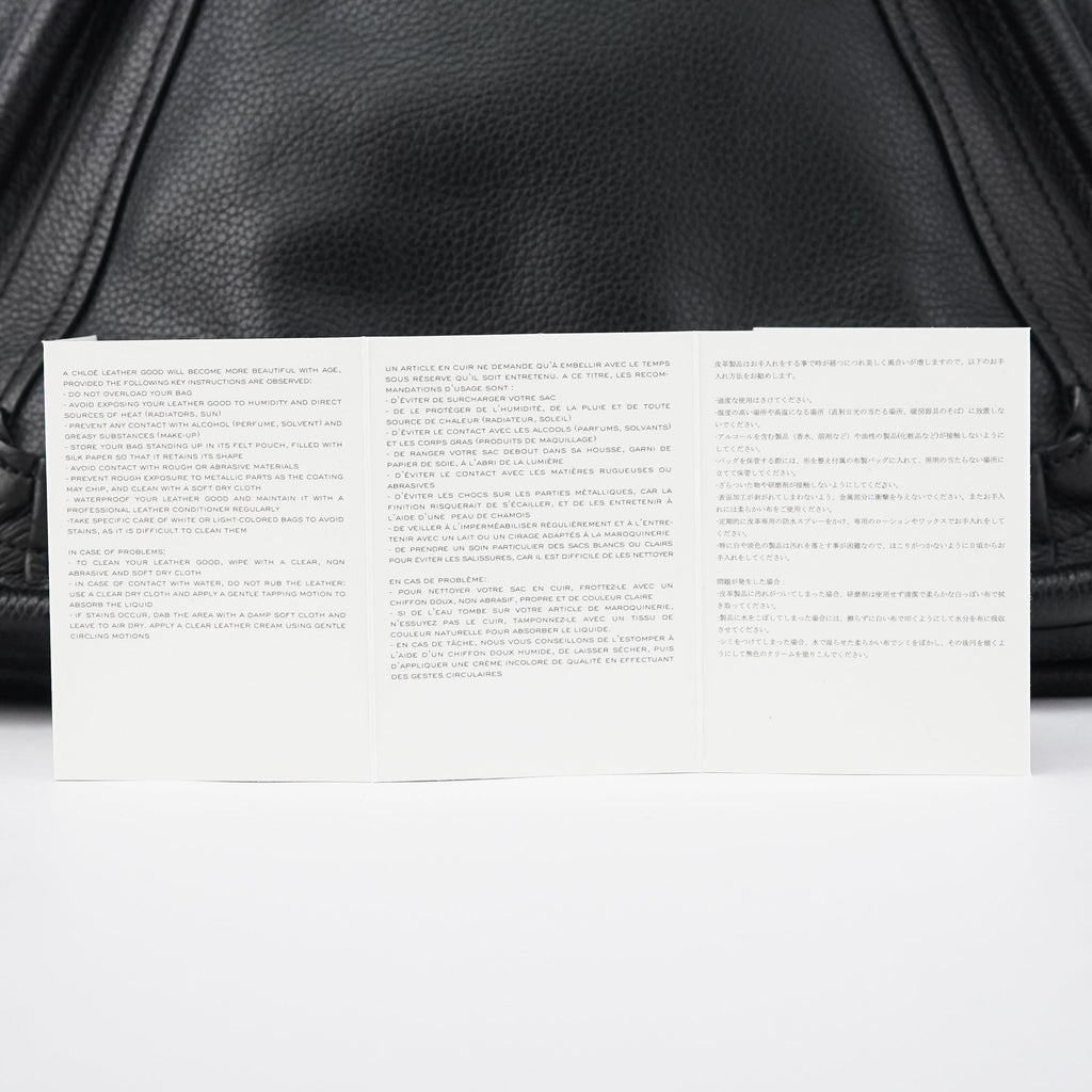 Black Leather Paraty 2-Way Bag