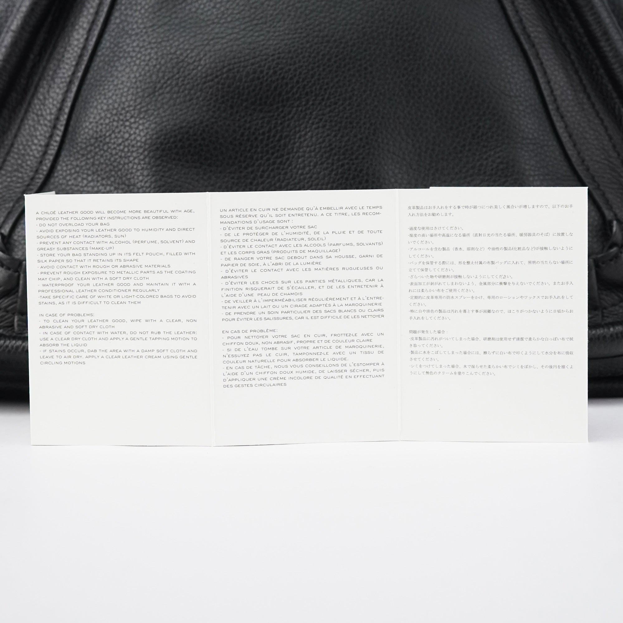 Black Leather Paraty 2-Way Bag