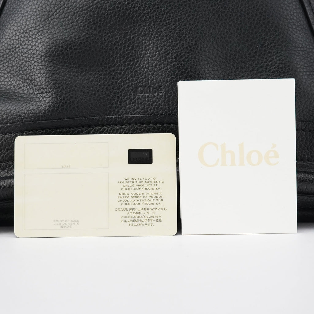 Black Leather Paraty 2-Way Bag