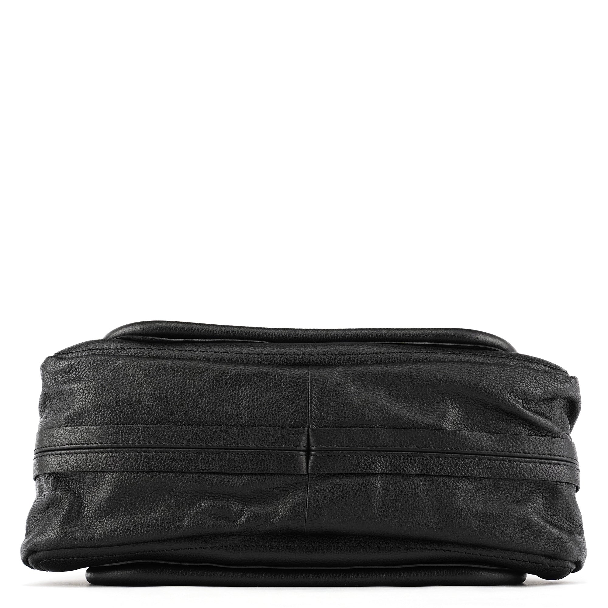 Black Leather Paraty 2-Way Bag