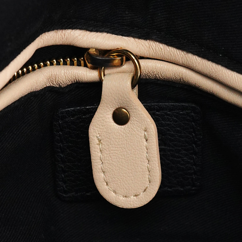 Black Leather Paraty 2-Way Bag