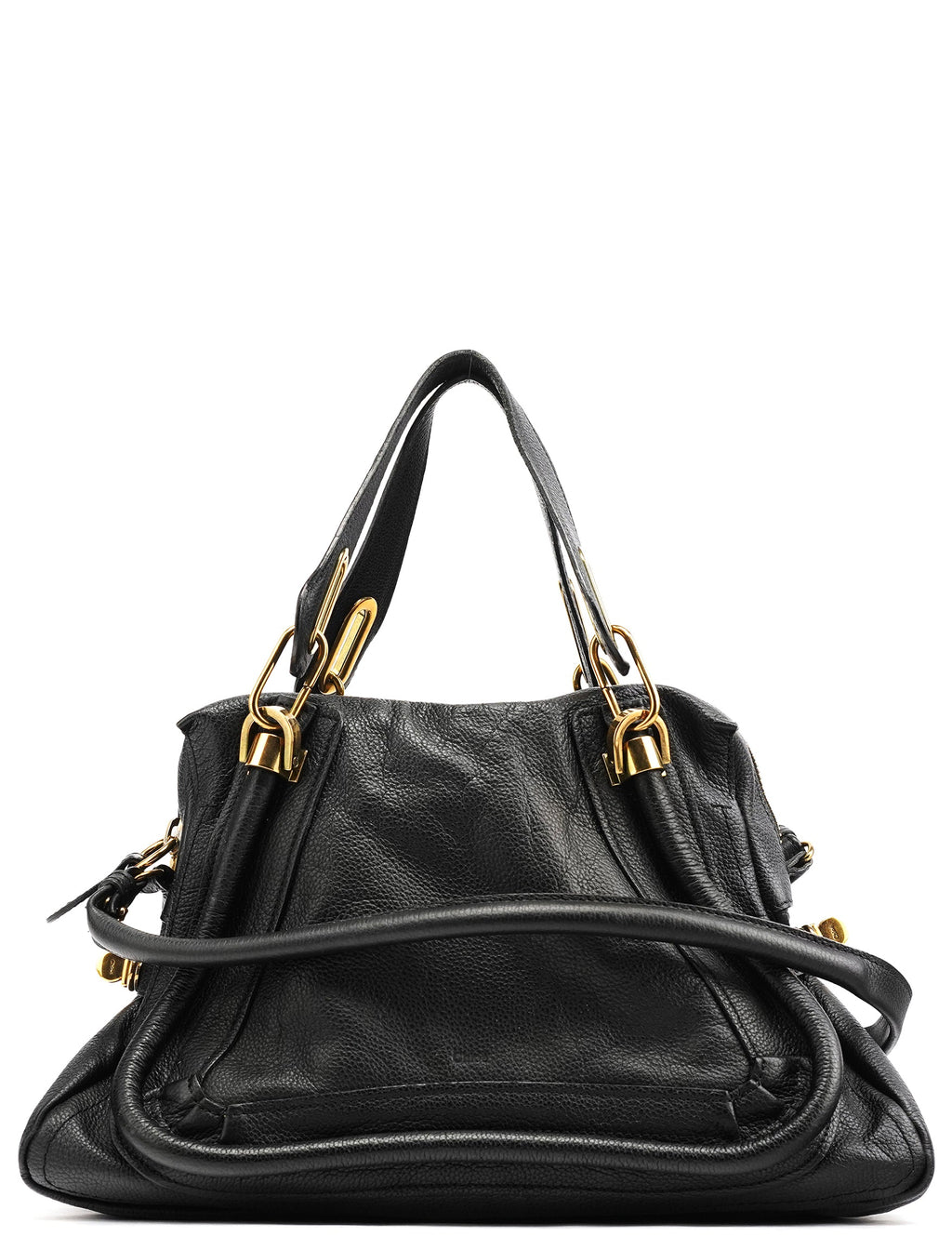 Black Leather Paraty 2-Way Bag