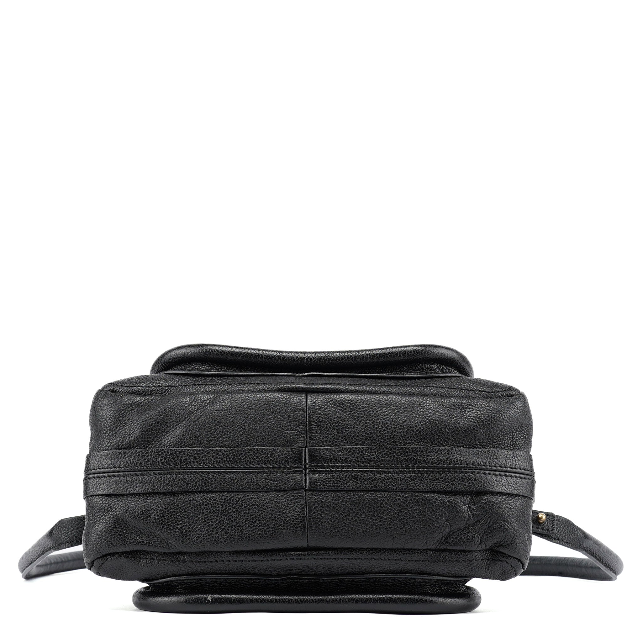 Black Leather Paraty 2-Way Shoulder Bag