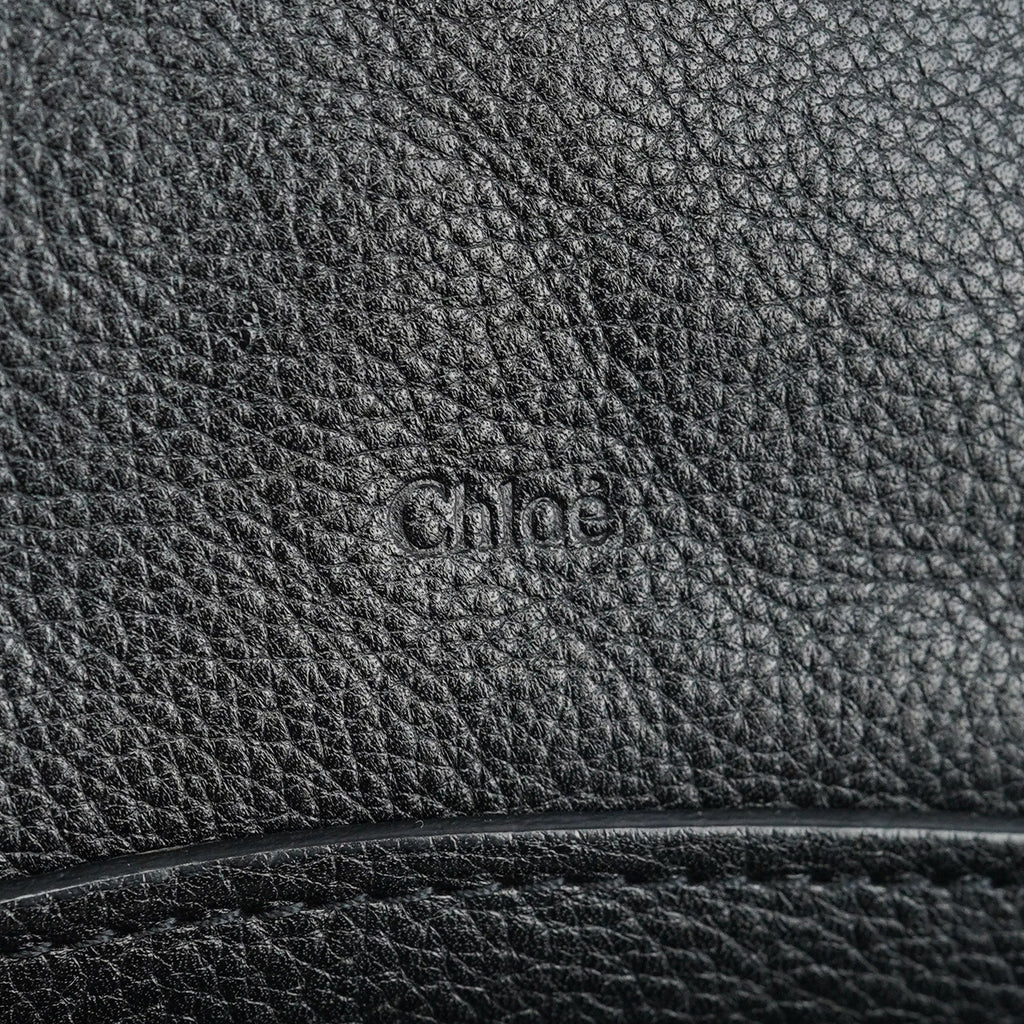 Black Leather Paraty 2-Way Shoulder Bag