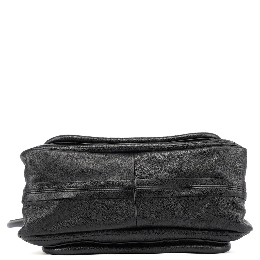 Black Leather Paraty 2-Way Shoulder Bag