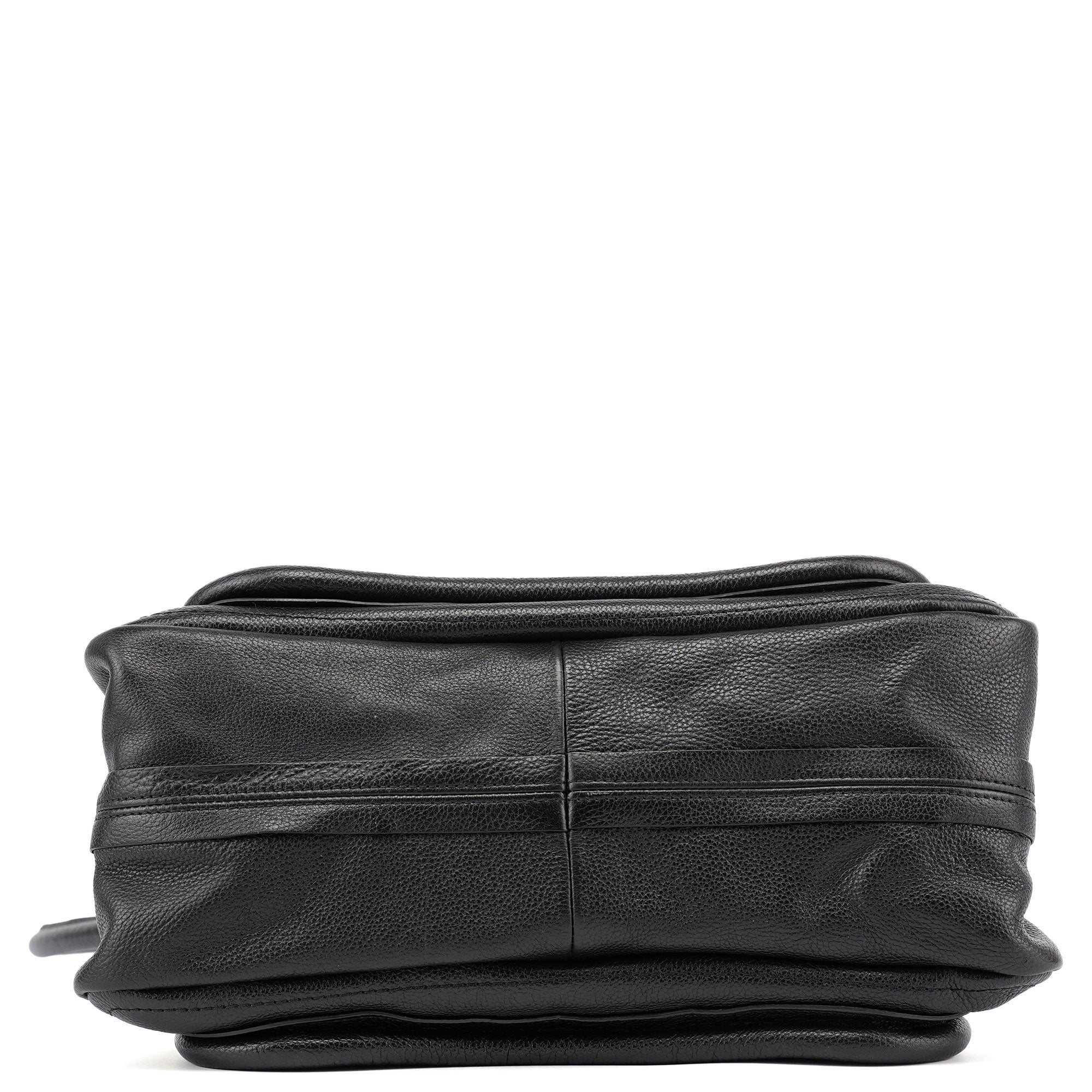 Black Leather Paraty 2-Way Shoulder Bag