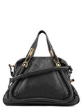 Black Leather Paraty 2-Way Shoulder Bag