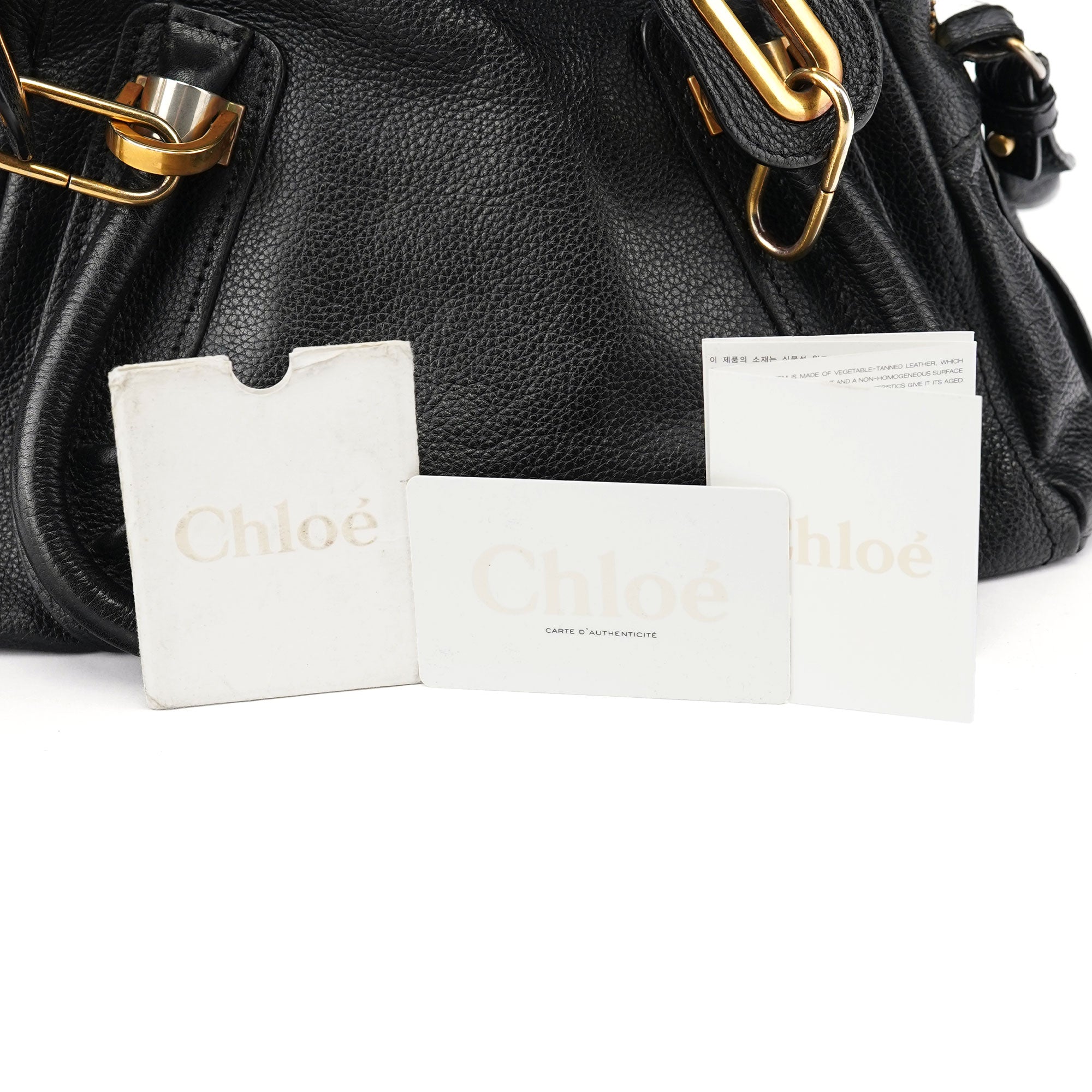 Black Leather Paraty 2-Way Shoulder Bag