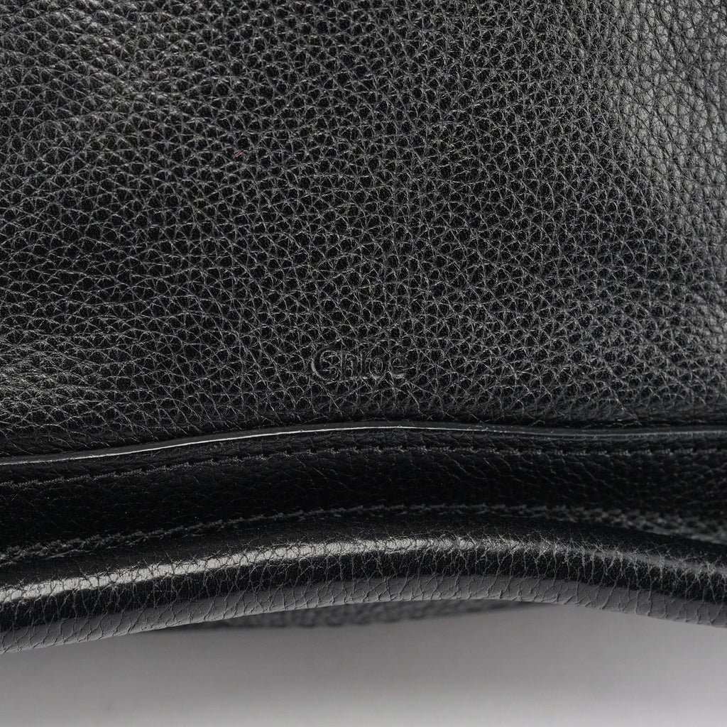 Black Leather Paraty 2-Way Shoulder Bag
