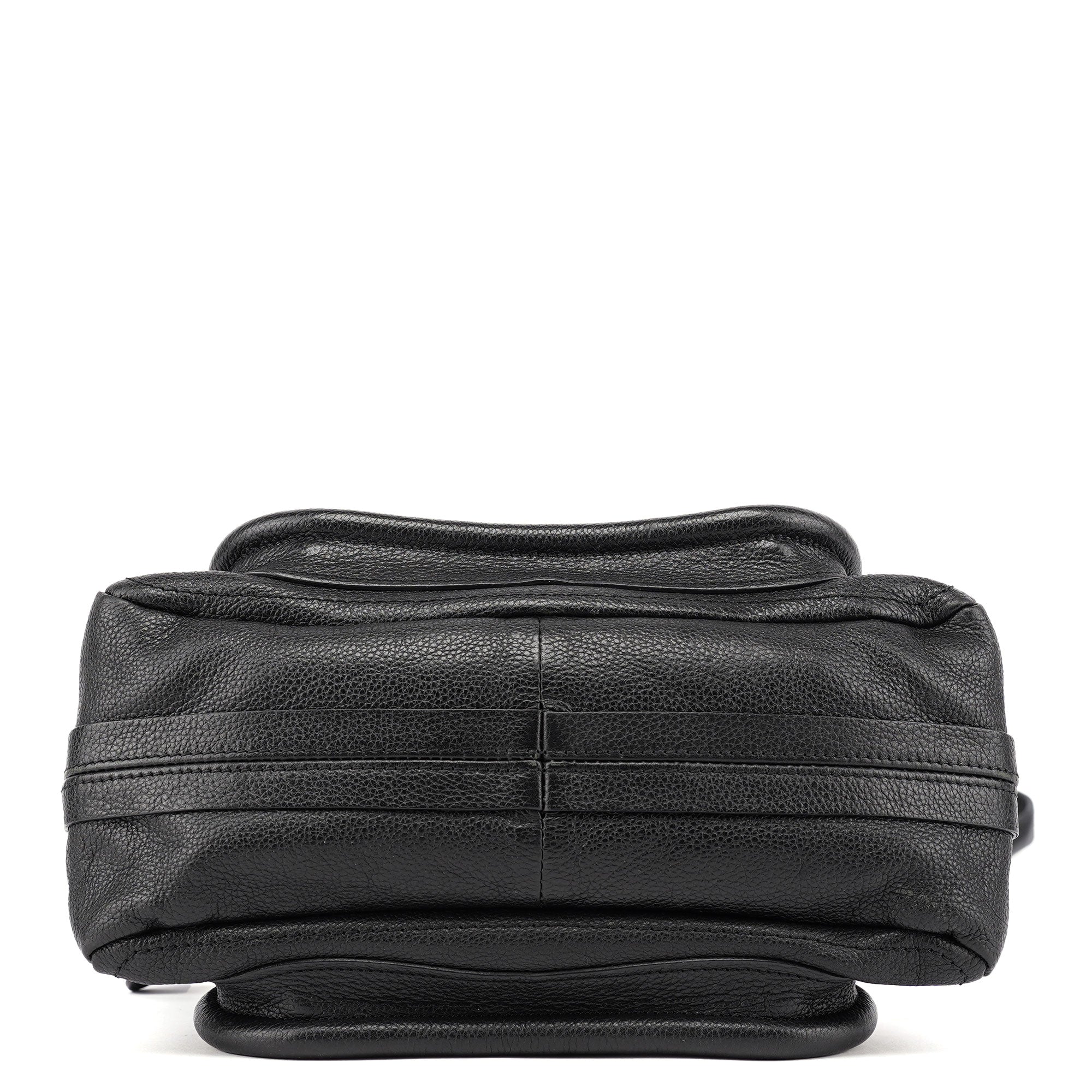 Black Leather Paraty 2-Way Shoulder Bag