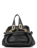 Black Leather Paraty 2-Way Shoulder Bag