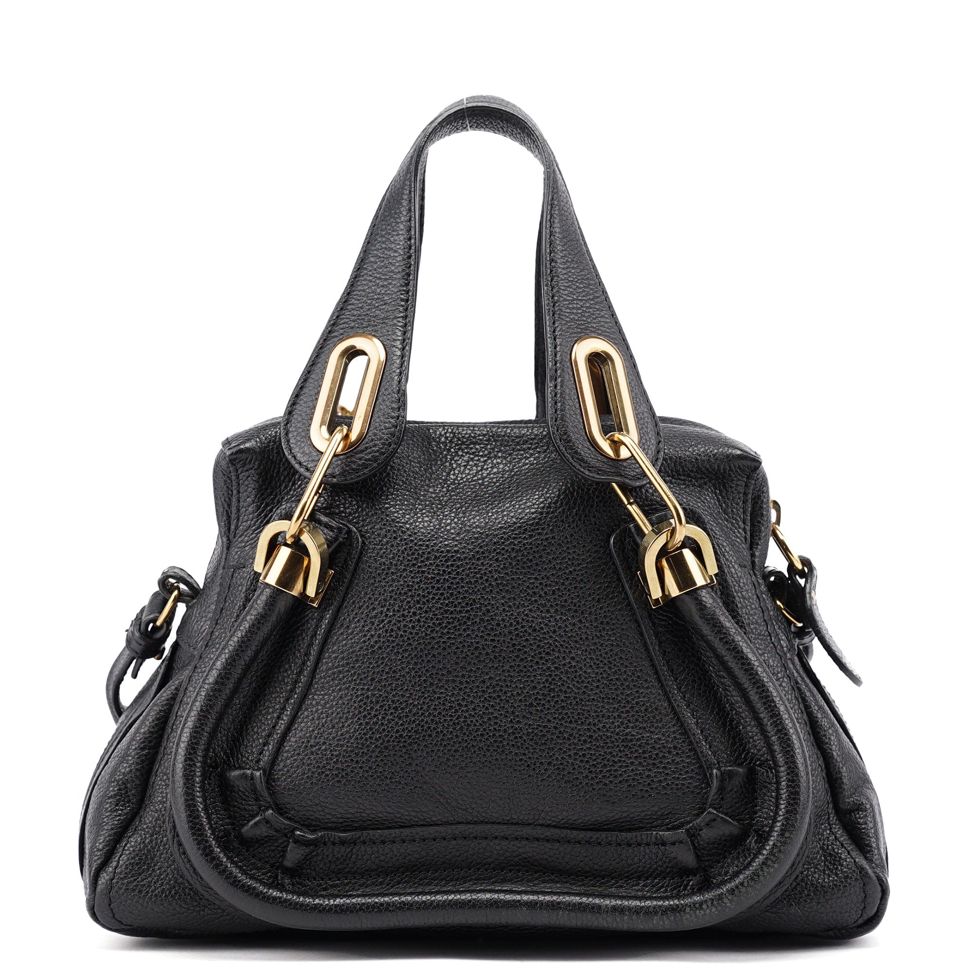 Black Leather Paraty 2-Way Shoulder Bag
