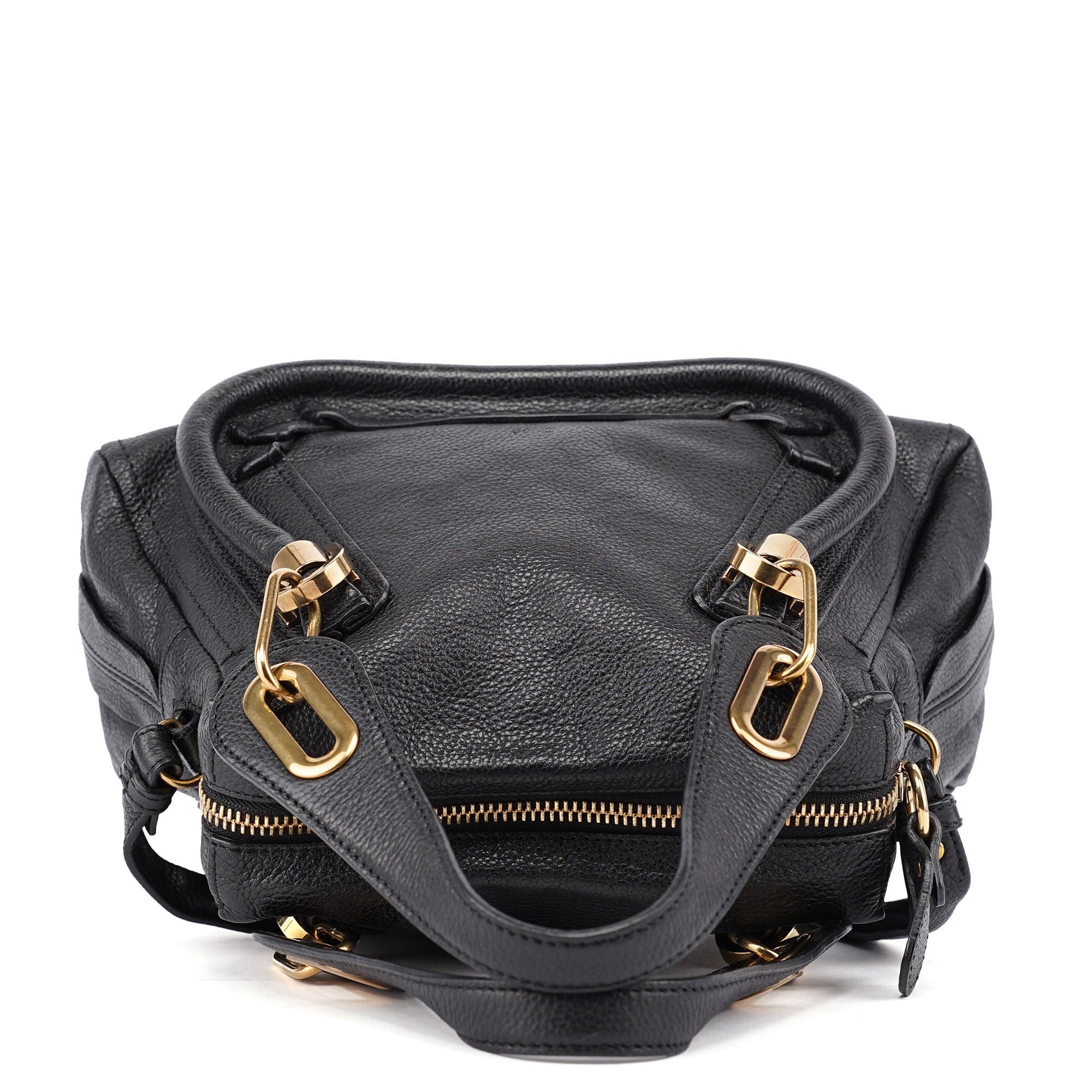 Black Leather Paraty 2-Way Shoulder Bag