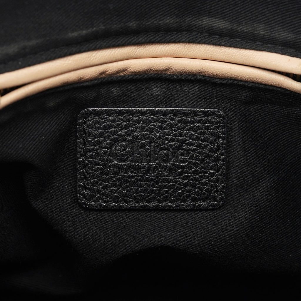 Black Leather Paraty 2-Way Shoulder Bag