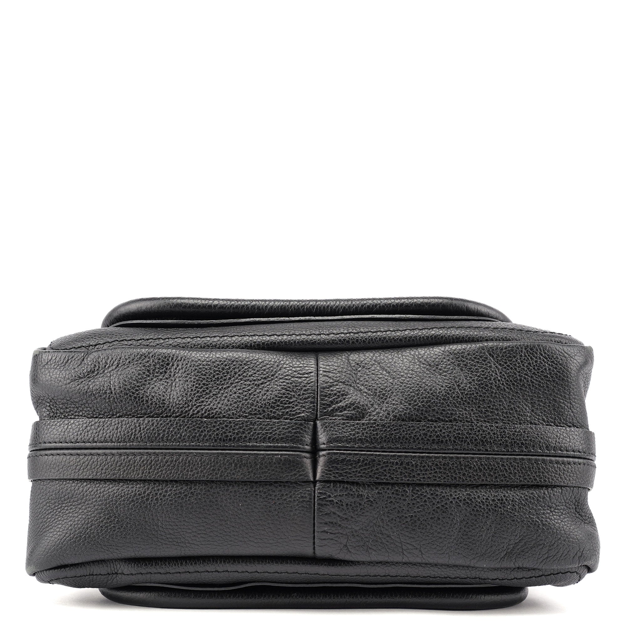 Black Leather Paraty 2-Way Shoulder Bag