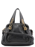 Black Leather Paraty 2-Way Shoulder Bag