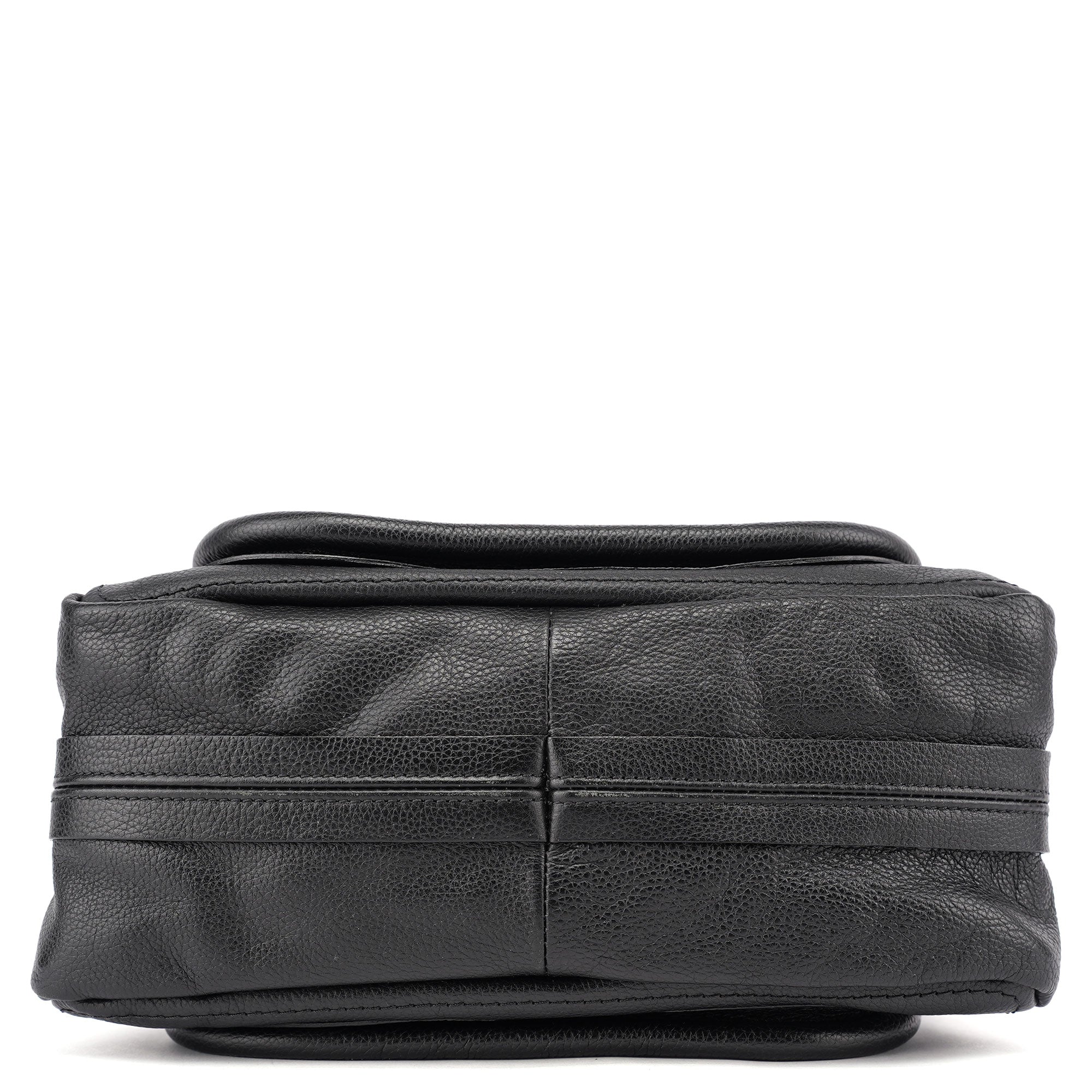 Black Leather Paraty 2-Way Shoulder Bag