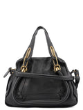 Black Leather Paraty 2-Way Shoulder Bag