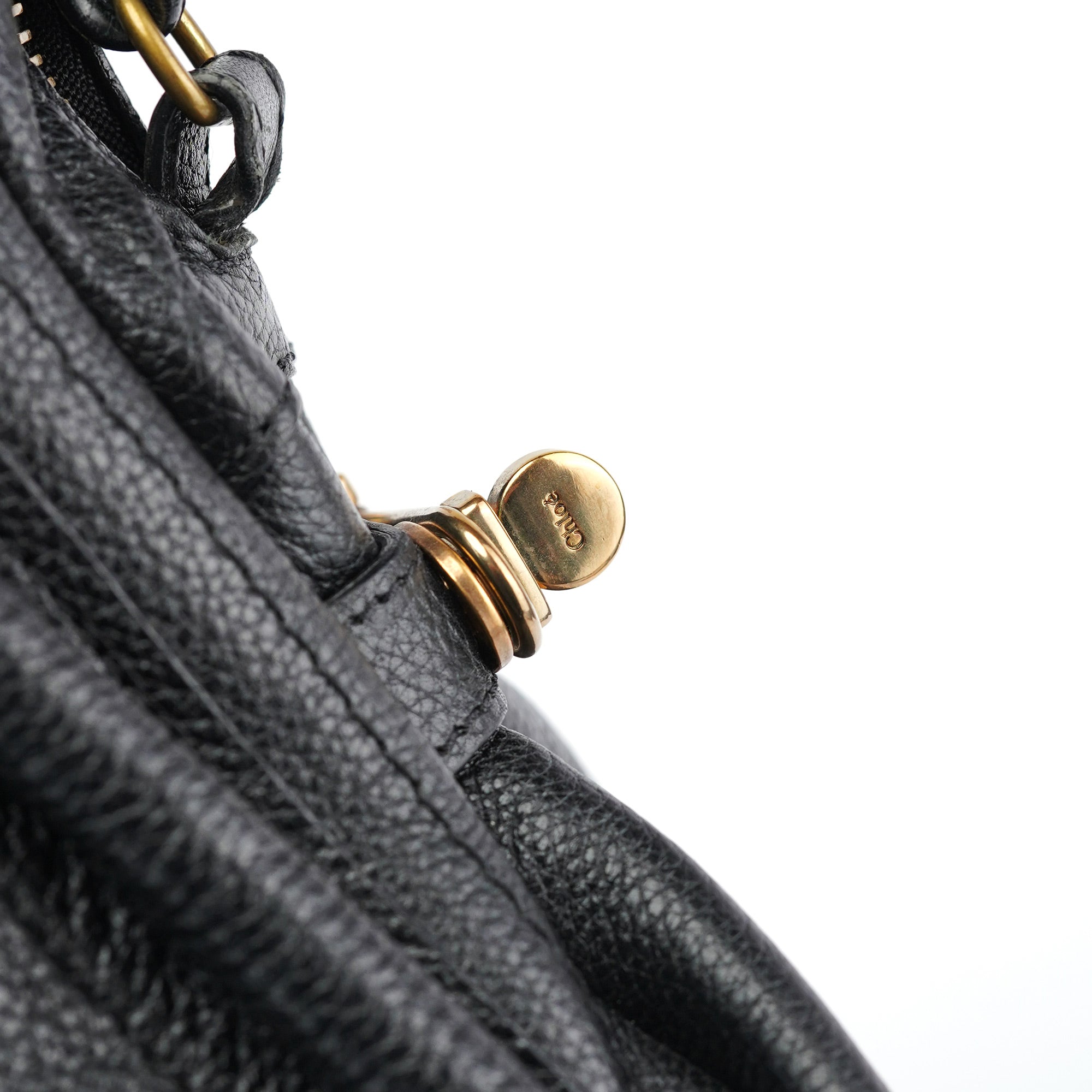 Black Leather Paraty 2-Way Shoulder Bag