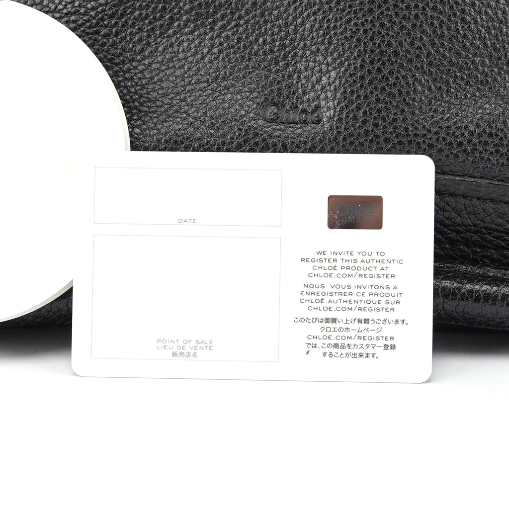 Black Leather Paraty 2-Way Shoulder Bag